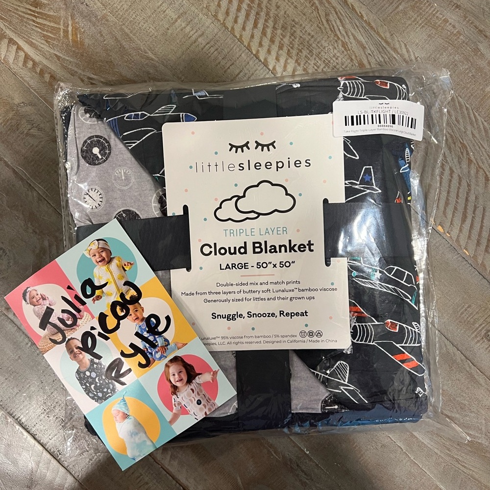 little sleepies blanket take flight